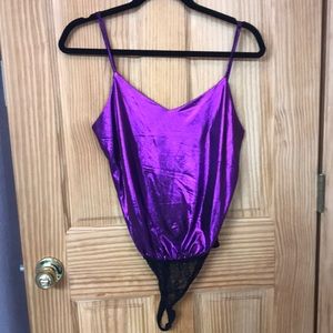 Free People Purple Bodysuit